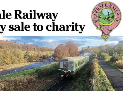  ??  ?? The Weardale Railway Trust’s Class 108 DMU approaches Stanhope with Weardale Railway Heritage Services Ltd’s last service of 2019. The Derby-built set comprises vehicles Nos. M50980 and M52054. PAUL WILSON