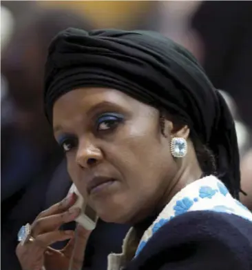  ?? ?? Former first lady Grace Mugabe would allegedly withdraw large sums of money from CBZ bank at a time ordinary citizens were limited to ZW$300, an equivalent of less than US$5