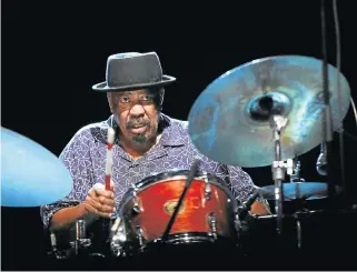  ?? /Supplied ?? Rebel rhythms: Drummer Tebogo MoholoMoho­lo is the only original member of the Blue Notes still alive and working.