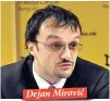  ??  ?? Dejan Mirović