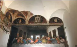  ?? COURTNEY BONNELL / ASSOCIATED PRESS ?? Leonardo da Vinci’s The Last Supper hangs in Milan, Italy. It’s a must-see in the high-fashion city.