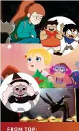  ?? ?? FROM TOP:
Infinity Train, Victor and Valentino, Little Ellen, Summer Camp Island and Bye Bye Bunny