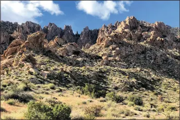  ?? JUSTIN MCAFFEE / COURTESY ?? After years of planning and lobbying by local tribes and other stakeholde­rs, Avi Kwa Ame, or Spirit Mountain, was designated a national monument Tuesday by President Joe Biden.