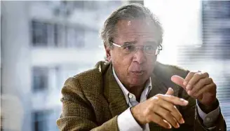  ?? Daniel Ramalho - 21.ago.18/AFP ?? Paulo Guedes, apontado como ministro da área econômica de Bolsonaro