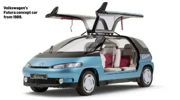  ??  ?? Volkswagen’s Futura concept car from 1989.