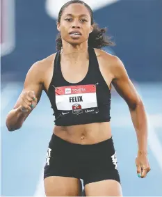  ?? JAMIE SQUIRE / GETTY IMAGES ?? “I think there’s power in coming together, power of the collective,”
Allyson Felix said of Nike’s decision to extend parental support.