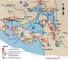  ?? ?? A map of Kriegshafe­n Castelnuov­o