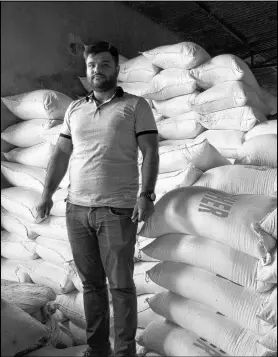  ?? CP PHOTO ?? Gaurav Rai poses at his feed plant in Amritsar, India.