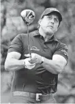  ?? THOMAS J. RUSSO, USA TODAY SPORTS ?? Phil Mickelson shot a 66 in the first round of the BMW Championsh­ip on Thursday.