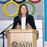  ??  ?? Ali Oliver MBE at the Team Bath Sports