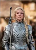  ?? M. Grace / Amazon Studios ?? Galadriel parle le quenya, une langue inventée par Tolkien pour les elfes.