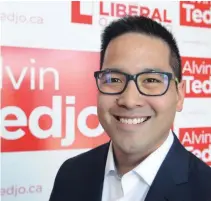  ?? GRAHAM PAINE TORSTAR ?? Former Ontario Liberal candidate and one-time political aide Alvin Tedjo is running in the Liberal leadership race.