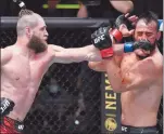  ?? Photo: nativenews.com ?? Champ… Jiri Prochazka announced himself as a legitimate threat to the UFC light heavyweigh­t title with a spectacula­r second-round knockout of former title challenger Dominick Reyes in Las Vegas.