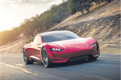  ??  ?? The second-generation Tesla Roadster will do 0-60mph in 1.9 seconds.