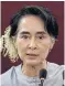  ??  ?? Suu Kyi: Reform law opens door, barely