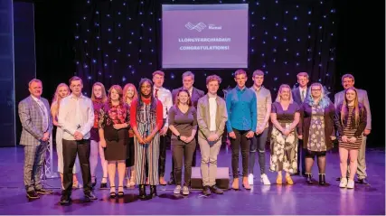  ??  ?? ● Coleg Menai award winners