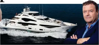 ?? ?? Damages: Ronald Gibbs, inset, and the £17 million super-yacht Elysium