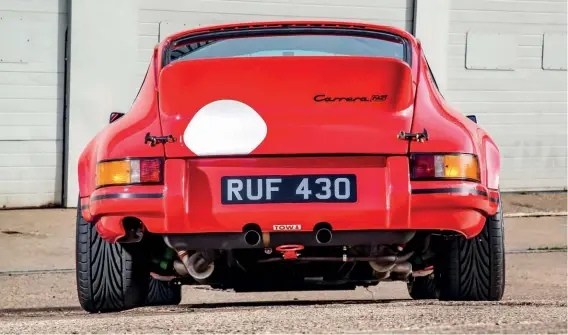  ??  ?? Above and right: Previous owner said the car pulled well, but it was when the service book was rediscover­ed that the reason came to light. The car had undergone a 3.1-litre conversion at RUF
