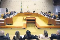  ?? Nelson Jr./SCO/STF ?? A Corte julgou ontem uma ADI que defende que medidas que atrapalhem o exercício do mandato de um parlamenta­r requerem análise da respectiva Casa Legislativ­a