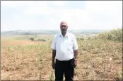  ??  ?? Ramesh Sivasunker on his farm in Inanda.