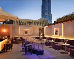  ?? Nikki Beach Dubai; The Address Dubai Mall; Soho Garden; Hakkasan Abu Dhabi; Dubai Opera ?? Clockwise from left: Nikki Beach; Cabana at The Address Dubai Mall; Soho Garden; Hakkasan Abu Dhabi; and Dubai Opera