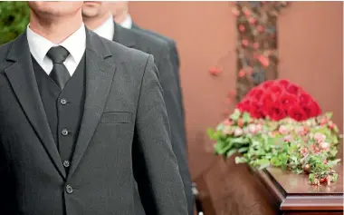  ?? PHOTO: 123RF ?? Undertaker­s are dealing with a rising death rate at the same time as households try to economise on the final send-off. Funeral director Simon Manning, below, says just 5 per cent to 10 per cent of New Zealanders pre-fund their funerals, versus 20 per...