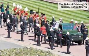  ?? ?? The Duke of Edinburgh’s
funeral. Ref:134097-5