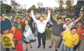  ?? OMAR FRANCO ?? Armando Ahued en un acto en el Parque Lázaro Cárdenas.