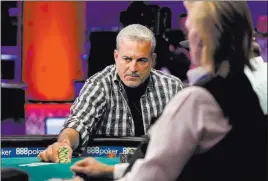  ?? Elizabeth Brumley ?? Las Vegas Review-journal Frank Maggio outlasted 5,388 other entrants Monday to capture the $1,000 buy-in Seniors No-limit Hold’em Championsh­ip at the Rio Convention Center. In addition to his first career bracelet, Maggio, 56, of Calumet City, Ill.,...