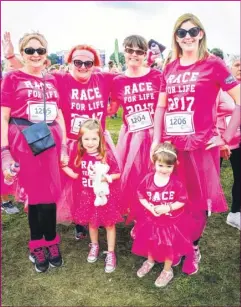  ?? Picture: Matthew Walker FM4840462 ?? Janet Lally, Jane Carling, Audrey Watson, Katherine Boorman, and youngsters Rosie, four and Violet Boorman, two from Ashford