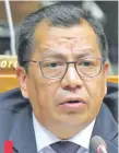  ?? ?? Tadeo Rojas (ANR, HC), presidente de la comisión de Presupuest­o. Tuvo el apoyo de sus colegas para volver a aplazar la norma.