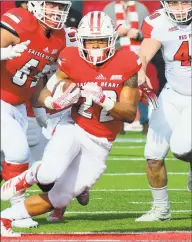  ?? Christian Abraham / Hearst Connecticu­t Media ?? Sacred Heart’s Jordan Meachum is among 185 semifinali­sts for the Campbell Trophy, often referred to as the Academic Heisman.