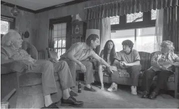  ?? Sony Pictures ?? ■ Bruce Dern, from left, Matthew McConaughe­y, Bel Powley, Richie Merritt and Piper Laurie are shown in a scene from "White Boy Rick."