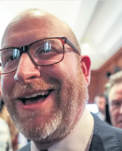  ?? Jack Taylor ?? after making a speech as the party launches its general election campaign in London yesterday