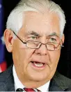  ??  ?? Rex Tillerson