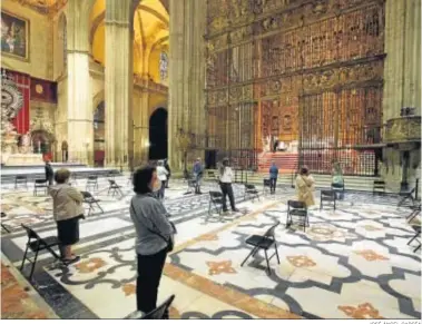  ?? DeportesCÍ­A ?? Una de las misas celebradas en la Catedral tras levantarse el primer estado de alarma.