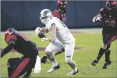  ?? KYUSUNG GONG/AP ?? COLORADO STATE TIGHT END TREY MCBRIDE (85) sprints with the ball during the team’s NCAA football game against San Diego State on Dec. 5, 2020 in Carson, Calif. McBride was selected by the Arizona Cardinals during the second round of the NFL draft on Friday.