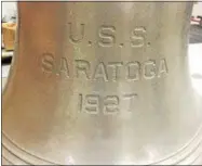  ??  ?? The USS Saratoga (CV-3) was commission­ed on Nov. 16, 1927. It earned eight battle stars during World War II.