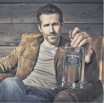  ??  ?? 0 The spirits giant has agreed to acquire Aviation American Gin, co-owned by Ryan Reynolds