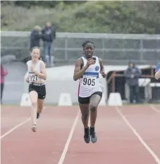  ?? ?? Abigaul Cupid in the under-13 girls 200m