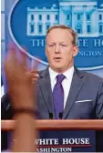  ?? Foto: dpa ?? Sean Spicer war nur kurz Pressespre­cher im Weißen Haus.