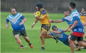  ?? PHOTO: GRANT MATTHEW/STUFF ?? ¯ TeA tiawa, blue, will be one of a number of iwi contesting the annual Taranaki Ma¯ori Rugby League tournament.
