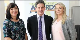  ??  ?? (L-R) Sheila Lenehan of Bank of Ireland, Assistant Editor Paul Deering and Sheana Henry of Bank of Ireland.