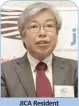  ?? ?? JICA Resident Representa­tive, Mr. Hideo Eguchi welcoming guests