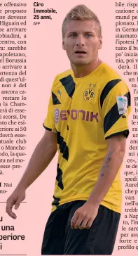  ?? AFP ?? Ciro Immobile, 25 anni,