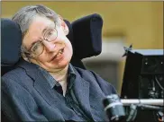  ?? SION TOUHIG / GETTY ?? The combinatio­n of Stephen Hawking’s best-selling book, “A Brief History of Time,” and his almost total disability from amyotrophi­c lateral sclerosis made him one of science’s most recognizab­le faces.