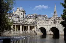  ??  ?? Pulteney Bridge and the River Avon, Bath.