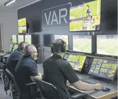  ?? ?? The VAR nerve-centre in Bailliesto­n is well-equipped