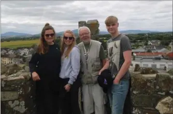  ??  ?? Ulf Brix with some of his students during their visit to Wexford last year.