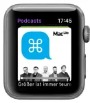  ??  ?? watchOS 5 unterstütz­t Podcasts mit einer eigenen App mit vollem Zugriff auf die Mediathek.